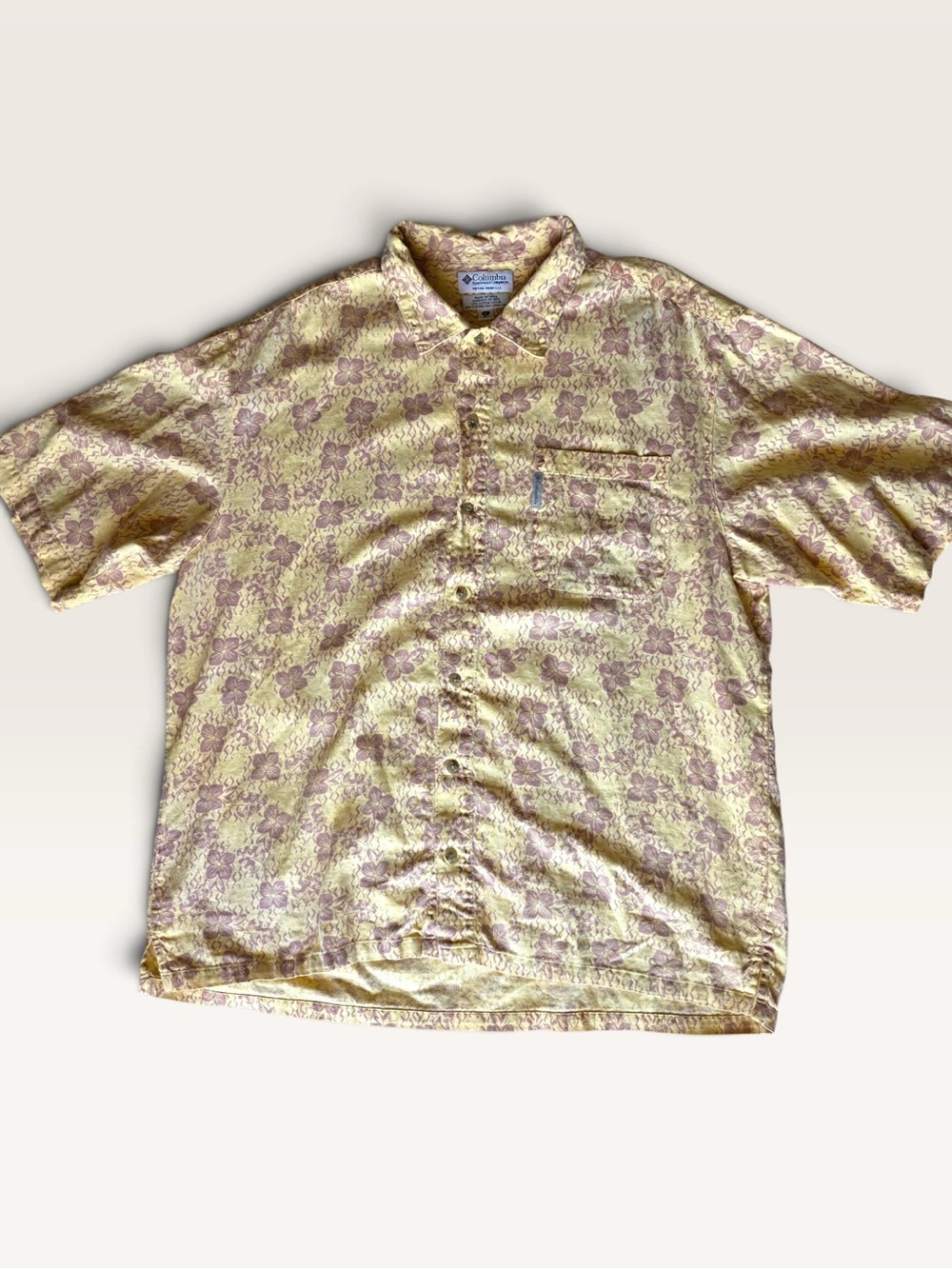 Vintage 2004 Columbia Floral Hawaiian Shirt Men’s XL